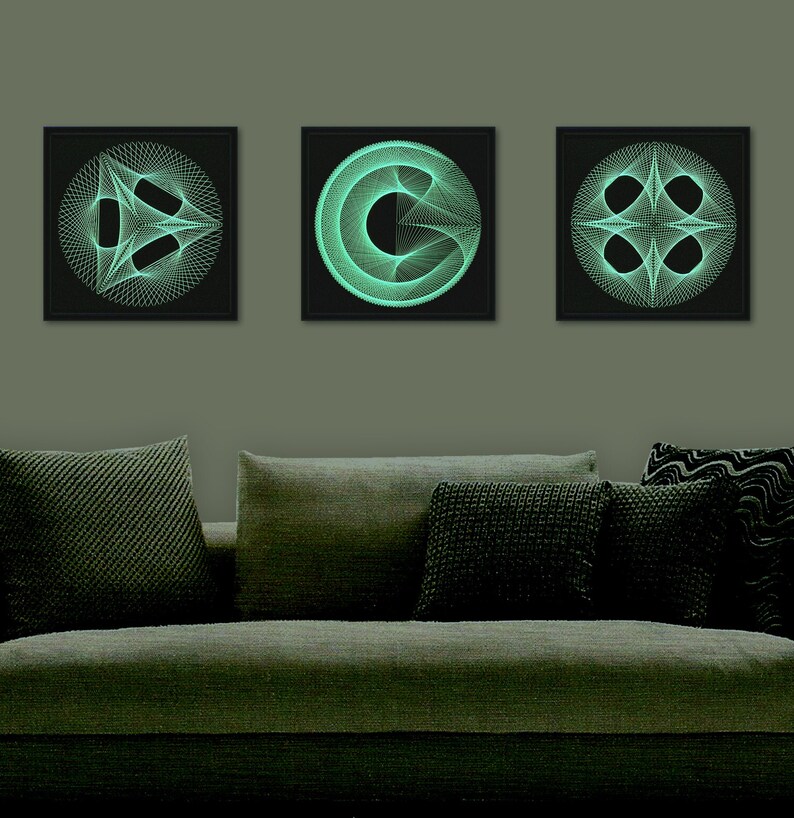 Neon Wall Art Glow in the Dark Art Price is for one Item Etsy