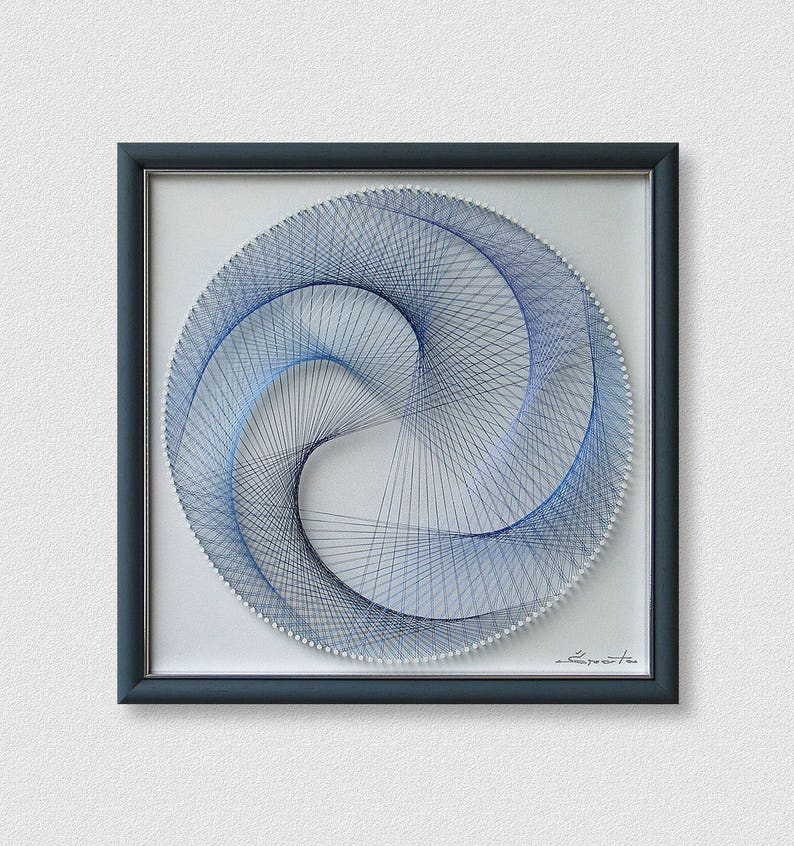 Zen Wall Art in Pastel Blue for Office or Home Framed Etsy