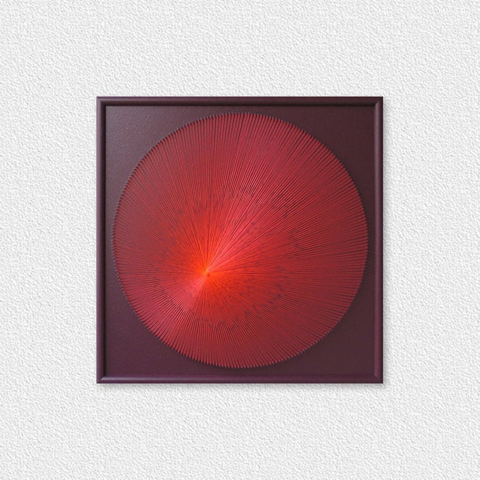 Zen Wall Art in Red Elegant Wall Art Living Room Modern Etsy