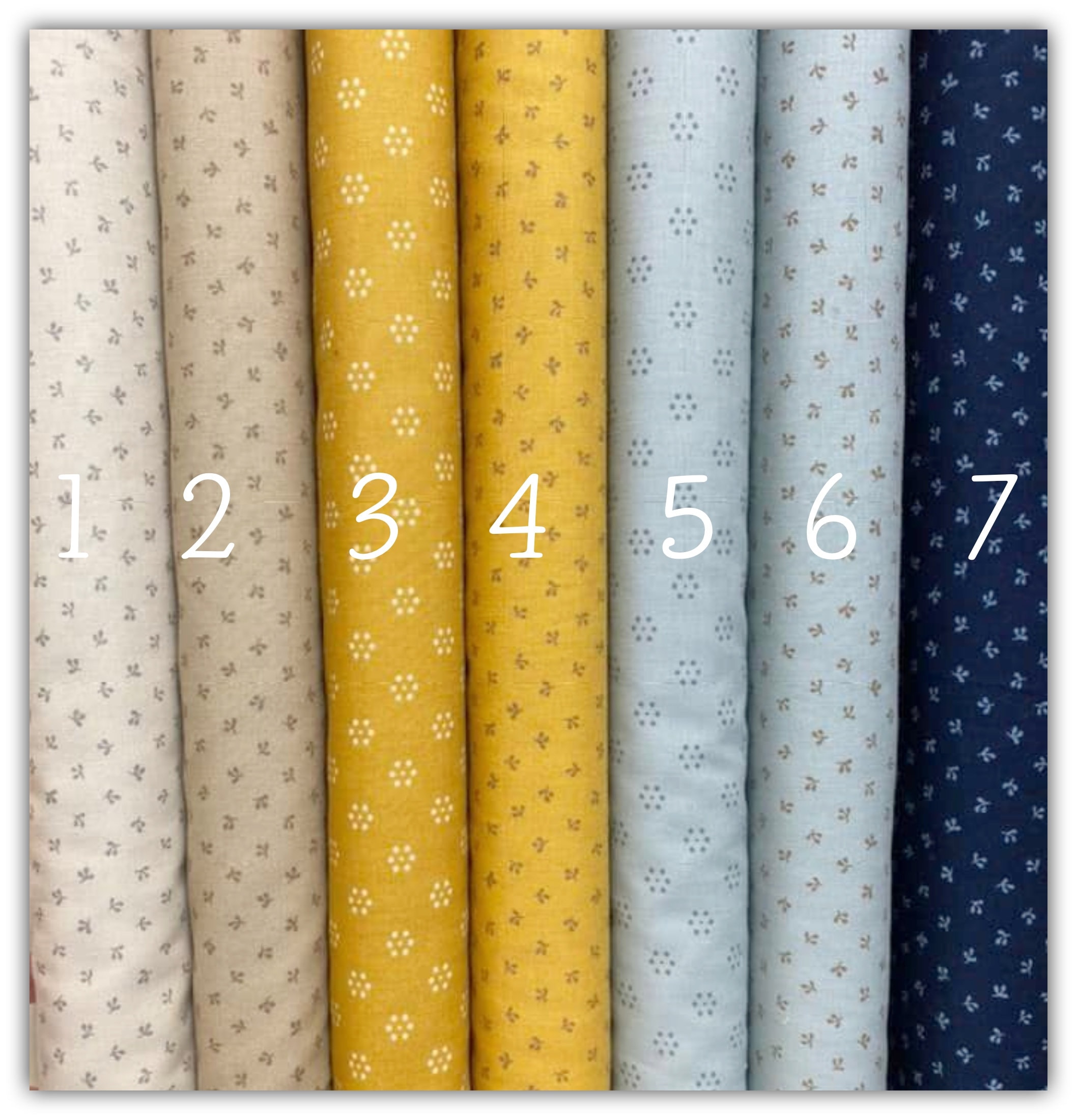 Regency, American cotton, 20 x 110 cm cuts, fabric for patchwork, creative sewing, puppet making