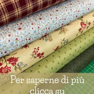 Country Home, tessuto cotone americano, tessuto fantasia, tessuto per patchwork, cucito creativo, pupazzeria, tessuto al metro immagine 9