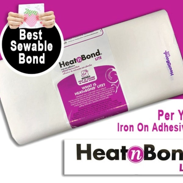 Carta termoadesiva Heat'n Bond, taglio da 50 cm, stabilizzatore adesivo, carta per applicazioni, patch, personalizzazioni