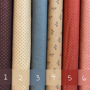 Rose Jo Morton: tessuto cotone americano, Moda Fabrics, piccole fantasie, tessuto per patchwork, cucito creativo e pupazzeria