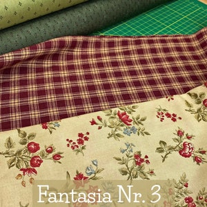 Country Home, tessuto cotone americano, tessuto fantasia, tessuto per patchwork, cucito creativo, pupazzeria, tessuto al metro Fantasia Nr.3