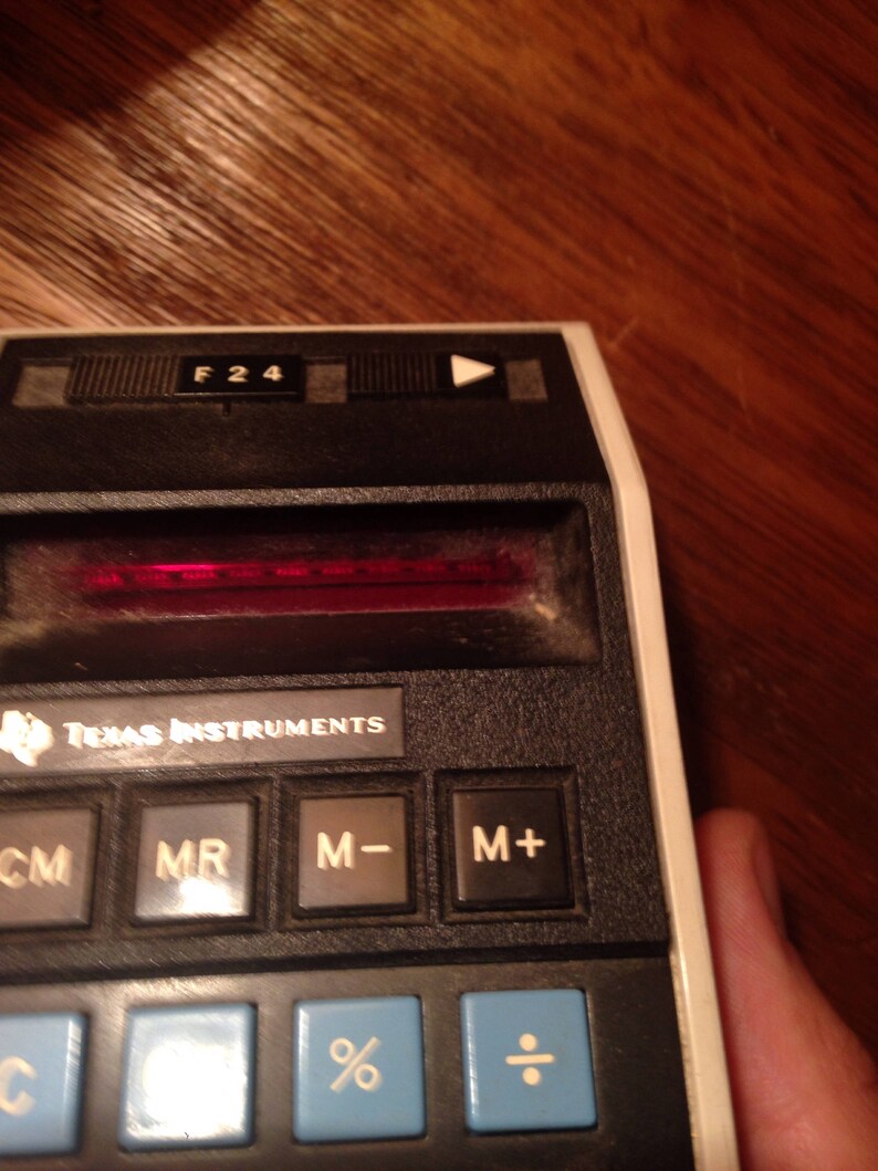 Vintage Texas Instruments TI-2550 Memory Calculator As Is