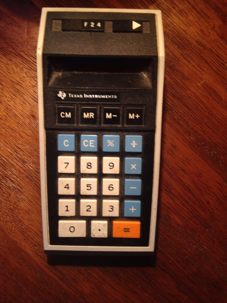 Vintage Texas Instruments TI-2550 Memory Calculator As Is