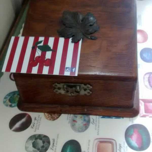 Antique Oak Box