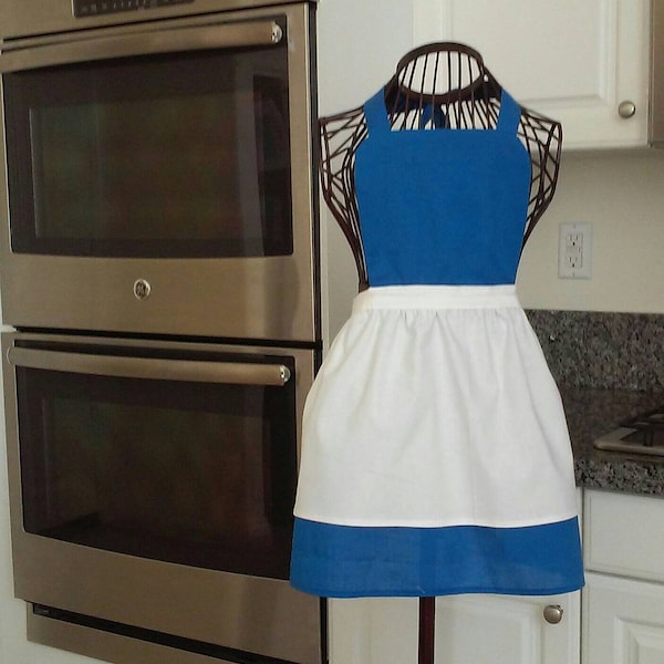 Girls Beauty and the Beast village Belle apron