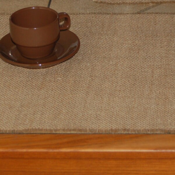 Simple, Rustic, Cottage Chic Burlap Place Mats in Natural/Tan,White or Ivory,For Wedding,Events,Parties