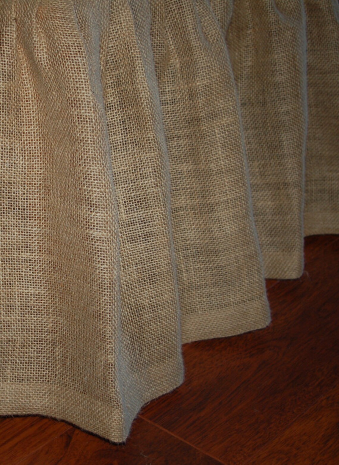 Beautifulstylish Natural Burlap Ruffled Bed Skirt King Size Etsy