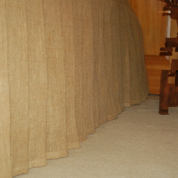 Burlap Bed Skirt Etsy