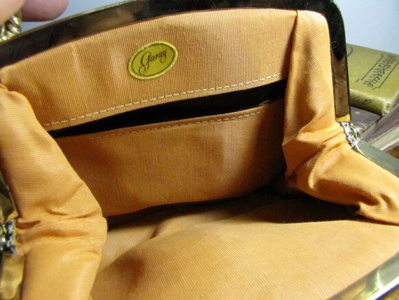 Vintage Garay Ladies Handbag - Gold Metallic Look… - image 5