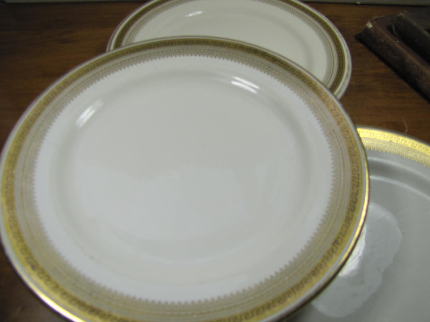 Vintage Mayer China/Oneida Buffalo Gold Accent Plates Set of Etsy