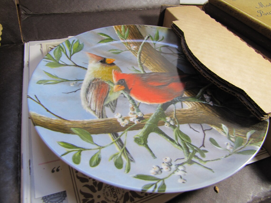 The Edwin M. Knowles China Co. Collector Plate the Cardinal Etsy