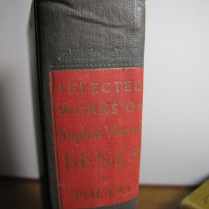Vintage Book - Selected Works of Stephen Vincent Benet - Poetry - Copyright 1942