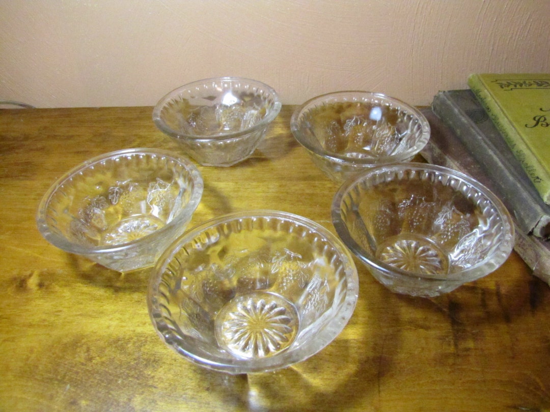 Five 5 Vintage Dessert Cups Etsy