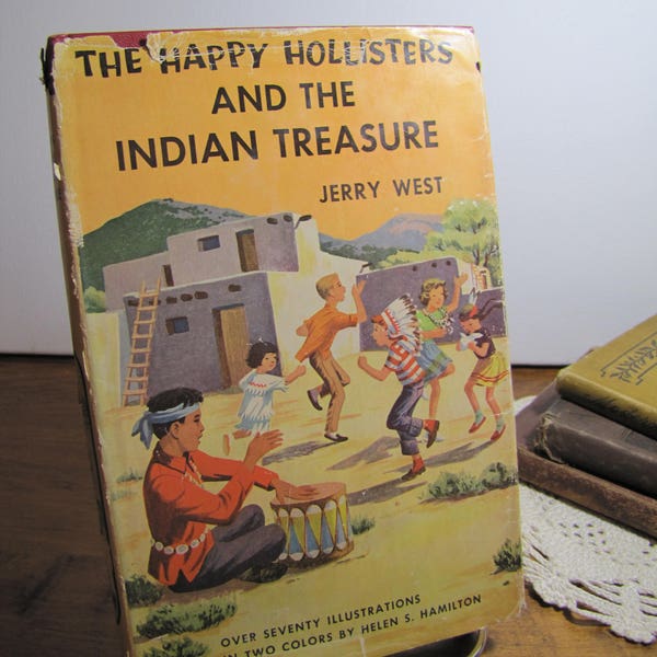 Vintage Book - The Happy Hollisters and the Indian Treasure - Jerry West - 1950s