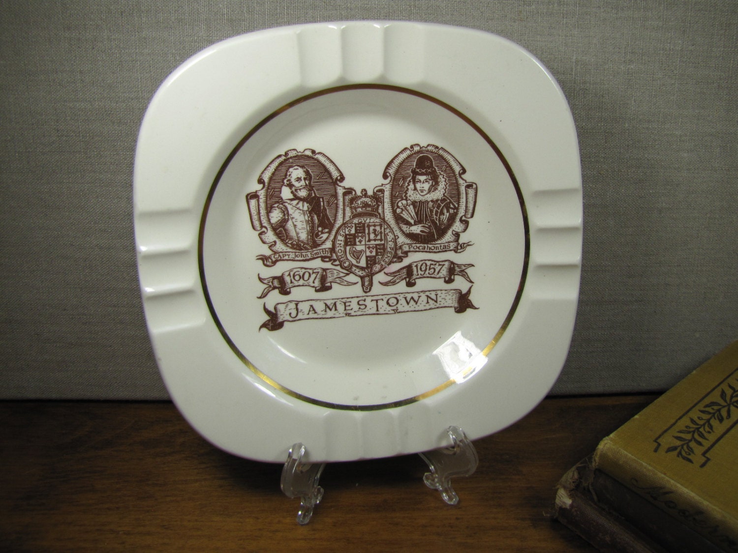 Jamestown Settlement Souvenir Ashtray Capt. John Smith - Etsy