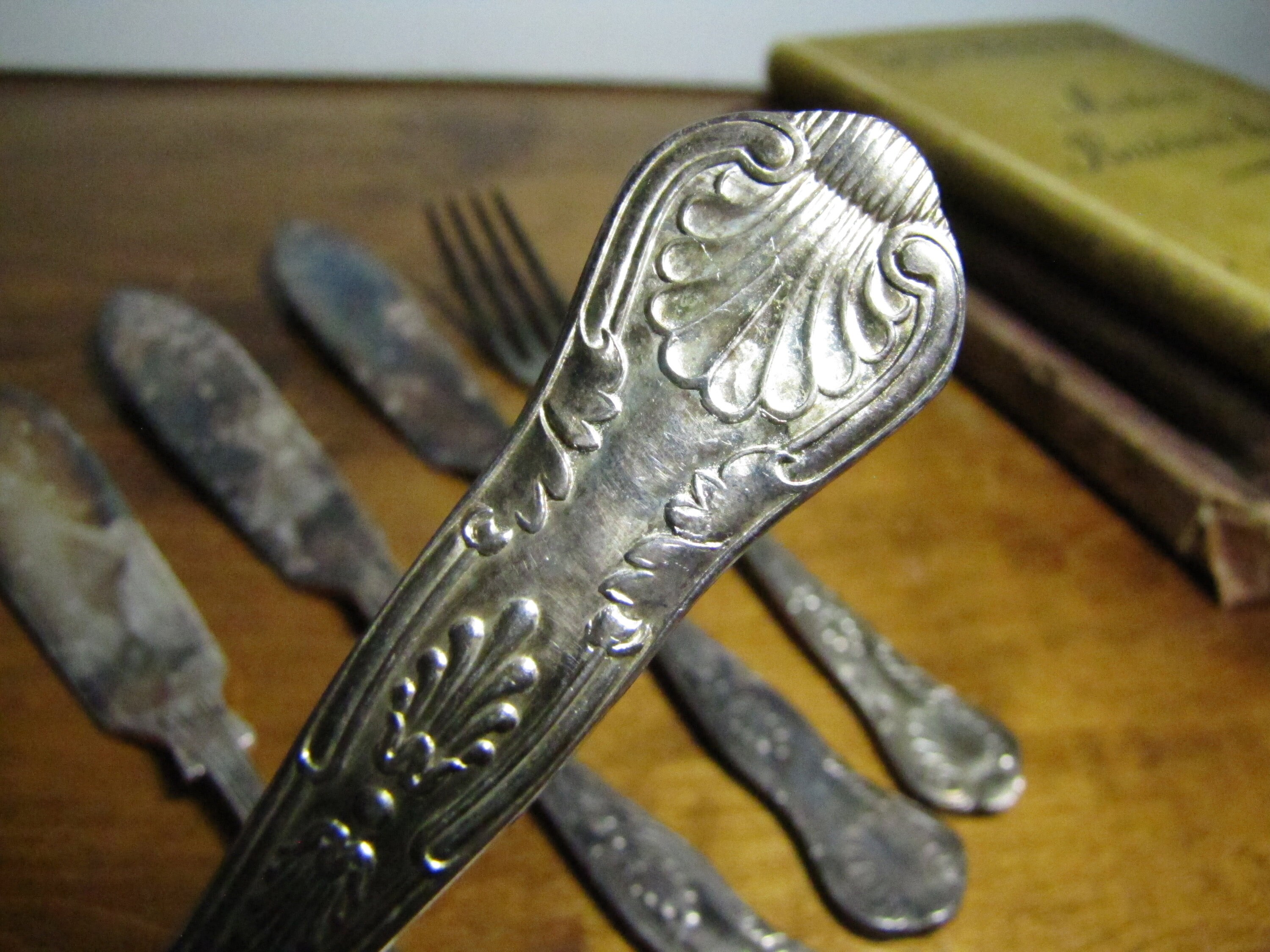 Five 5 Pieces of Vintage Newbridge Flatware 3 Fish Etsy