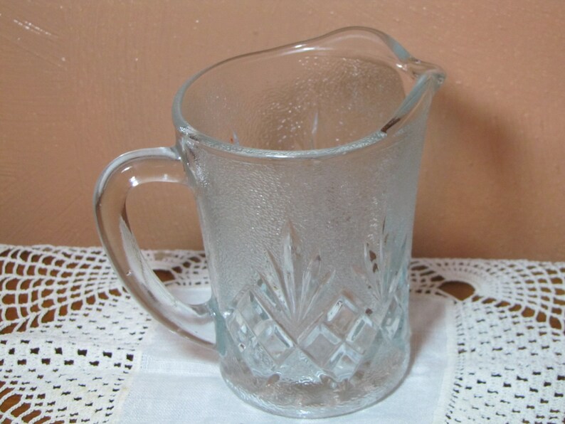 Vintage Small Glass Pitcher or Creamer image 3