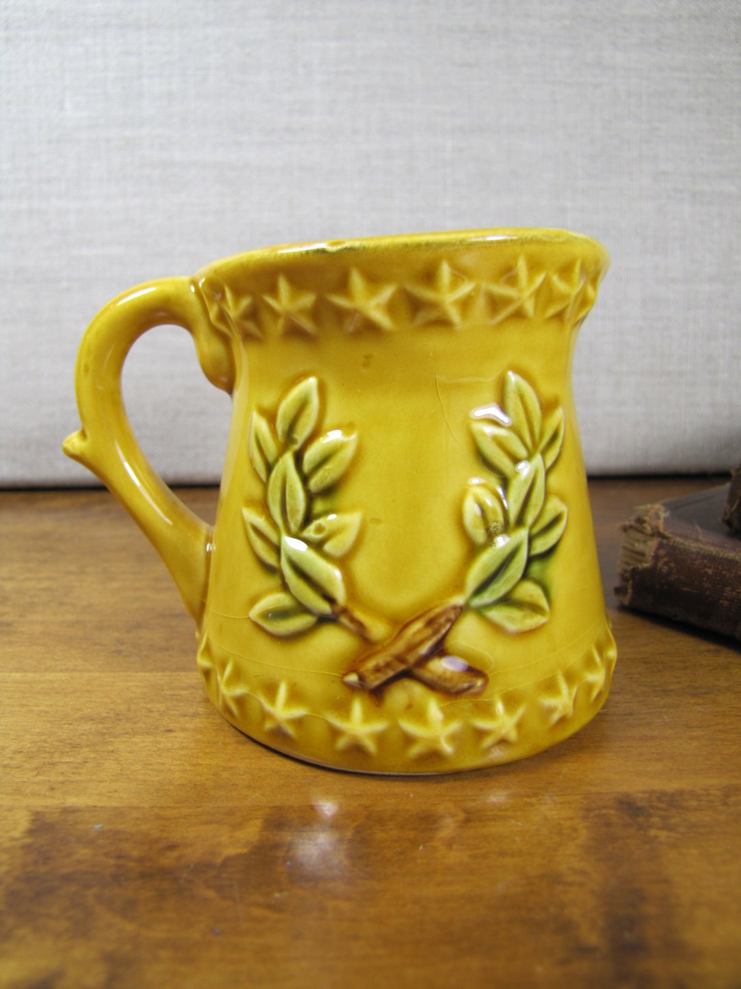Vintage Measuring Cup 1 2 Cup Size Golden Yellow Eagle Etsy