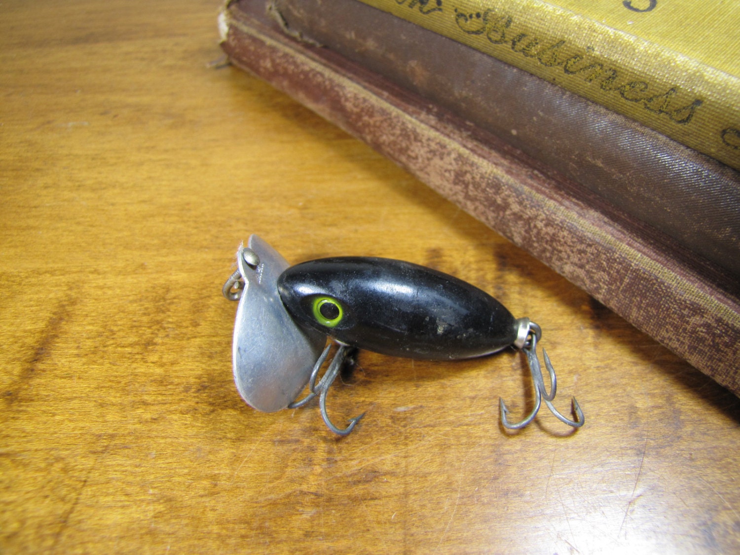 Vintage Black Plastic Fishing Lure - Made in Japan - Etsy