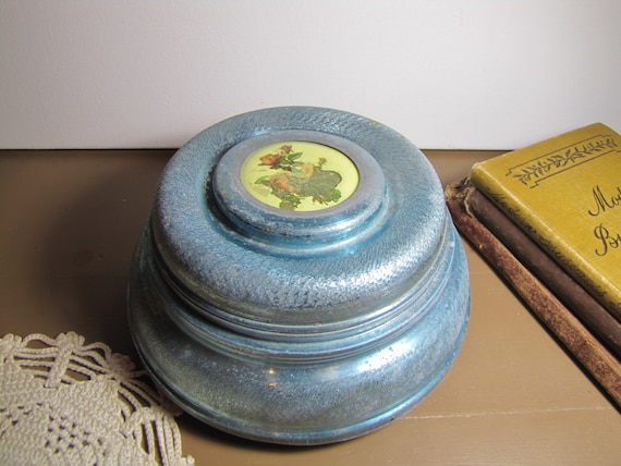 Vintage Vanity Container - Glass Insert