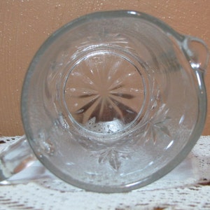 Vintage Small Glass Pitcher or Creamer image 5