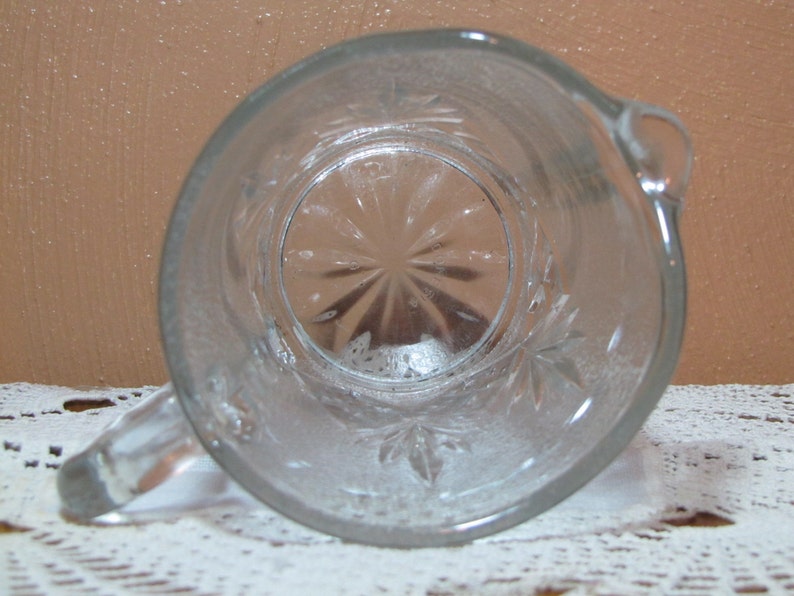 Vintage Small Glass Pitcher or Creamer image 5