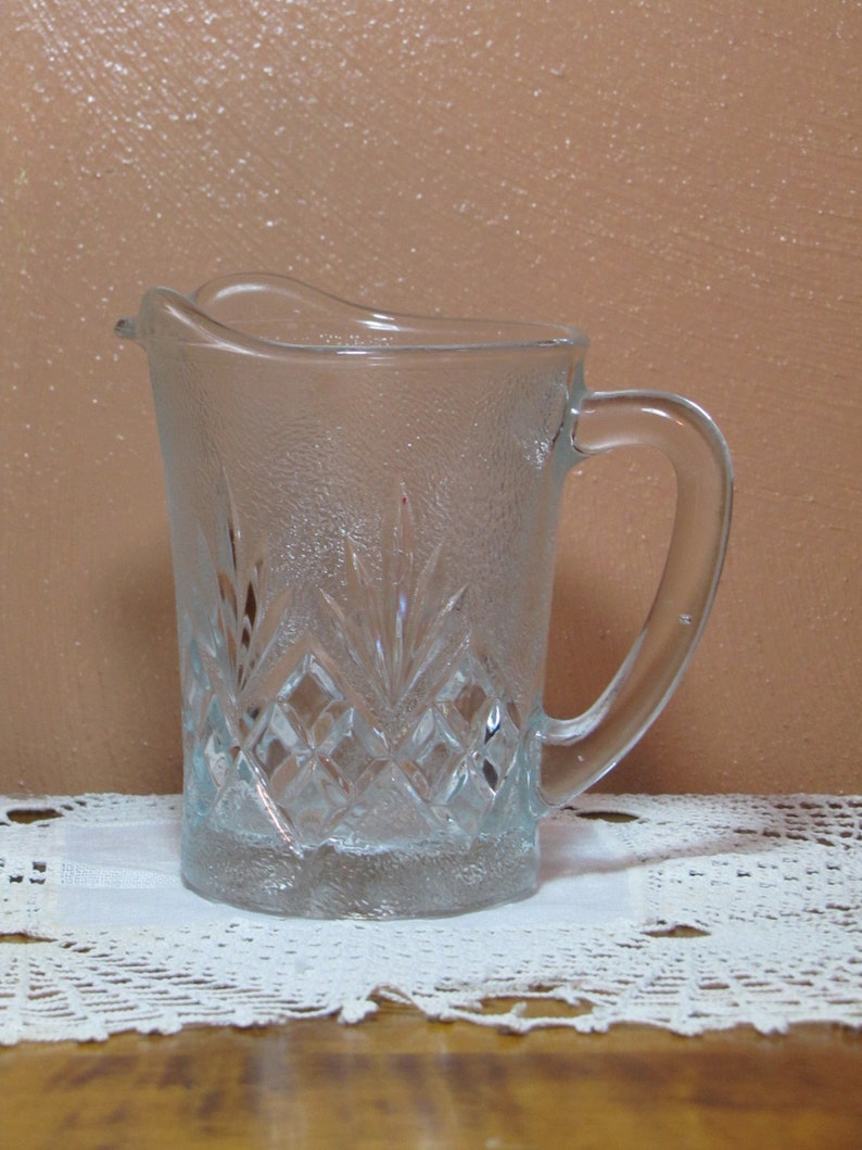 Vintage Small Glass Pitcher or Creamer image 2