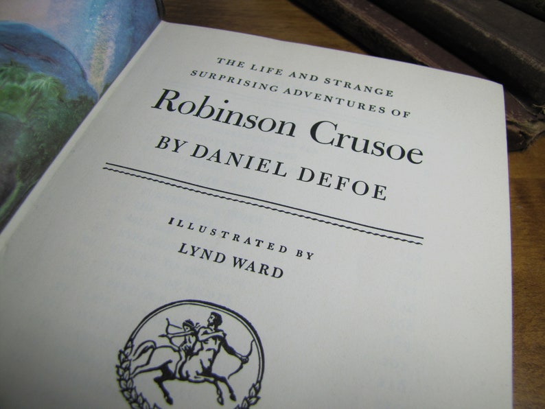 Vintage Book - Robinson Crusoe by Daniel Defoe -copyright 1946 - Etsy