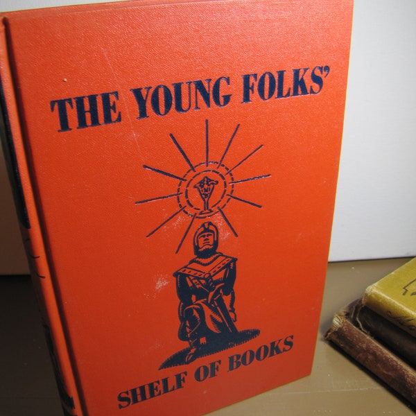 Vintage Book - The Junior Classics - The Young Folks' Shelf of Books - Volume 4 - Hero Tales - 1961 Edition
