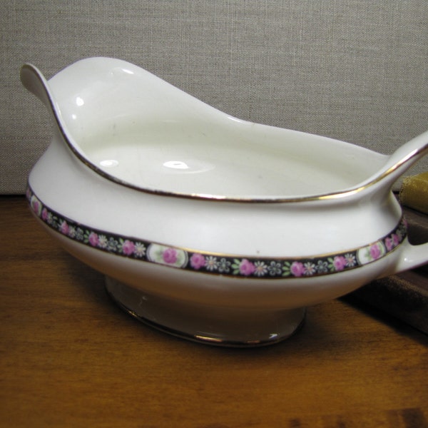 Vintage W. S. George Derwood Shape Gravy Boat