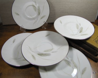 Set of Five (5) Vintage Rosenthal - Large Saucers - Regina Pattern