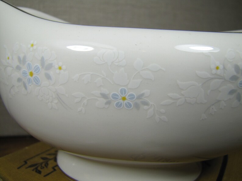 Royal Doulton Fine China Gravy Boat Bedford Pale Blue Etsy
