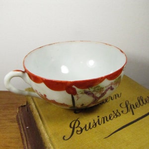 Vintage Hand Painted Porcelain Oriental Teacup