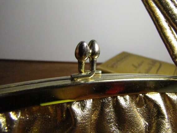 Vintage Garay Ladies Handbag - Gold Metallic Look… - image 2