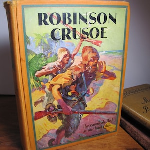 Vintage Book - Robinson Crusoe by Daniel De Foe