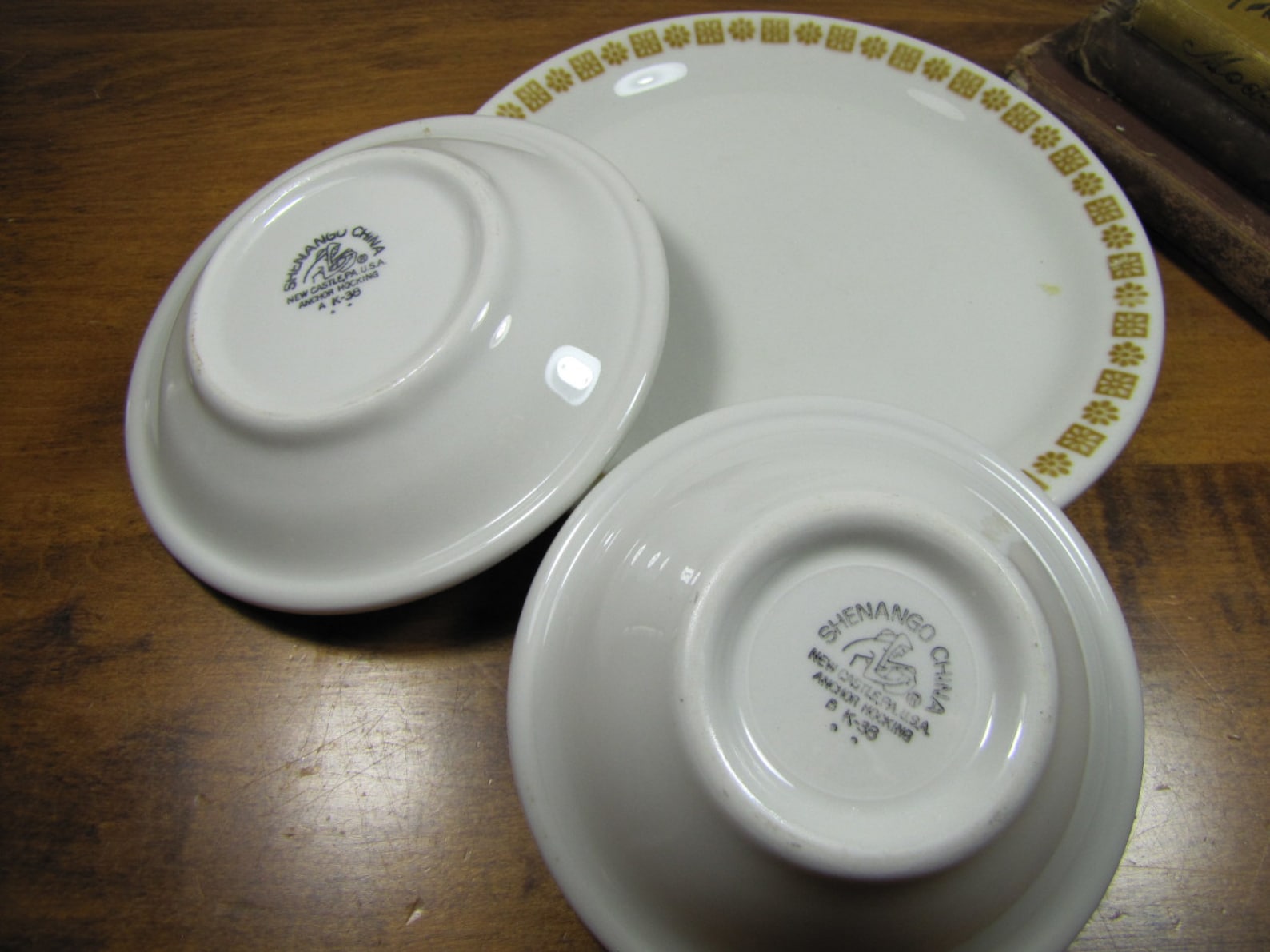 Shenango China Restaurant Ware Set Small Plate Saucer and Etsy
