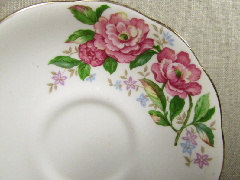 Vintage Saucer Roslyn Fine Bone China Made in England Etsy