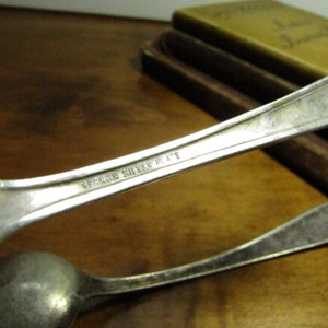 Two (2) Vintage Small Serving Spoons - Tablespoons - Beacon - Vernon