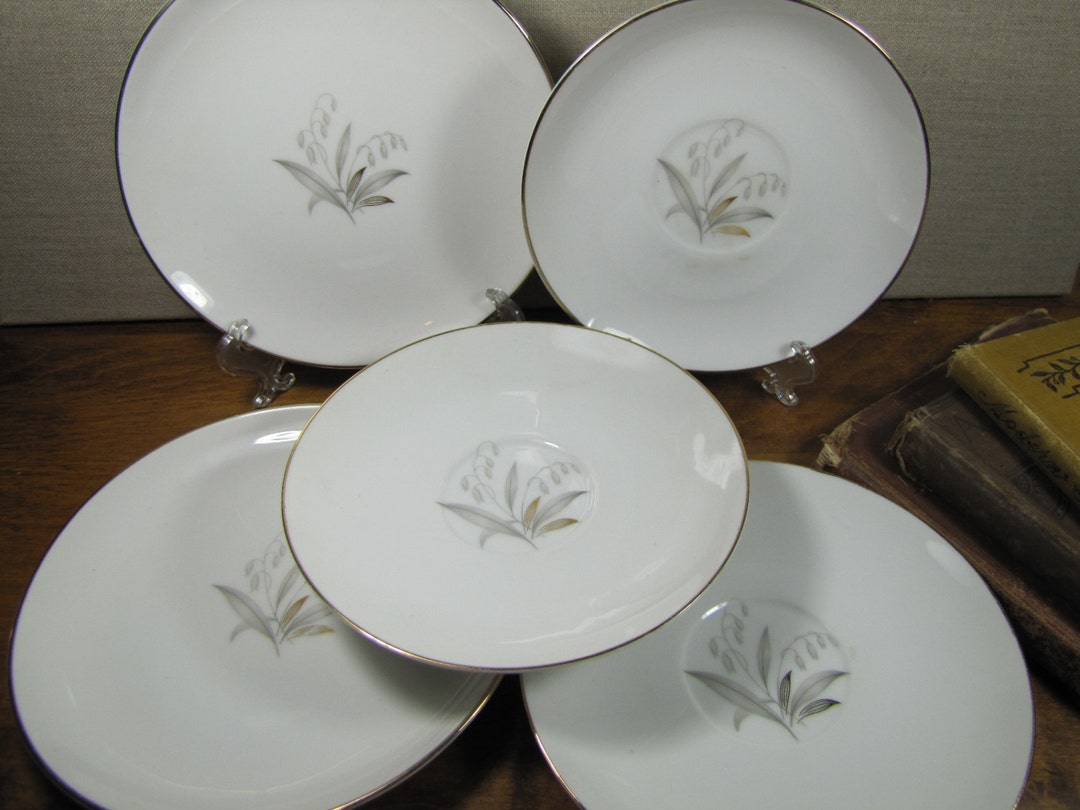 USAで購入 カイソンズ/Golden Rhapsody プレート５枚　#263 Five (5) Pieces of Kaysons Fine China - Golden Rhapsody - (3