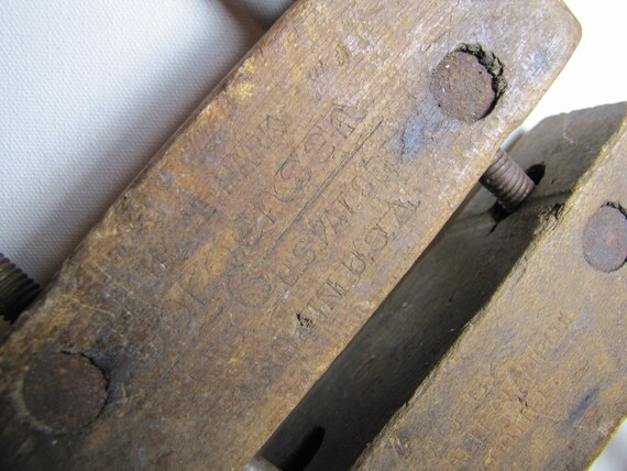 Vintage Jorgensen Wooden Vice - Clamp - Hand Turned Tighteners