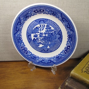 Vintage Blue Willow Deep Saucer