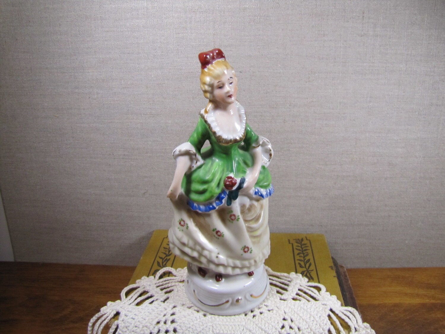 Vintage Porcelain Figurine Lady Made in Occupied Japan Etsy