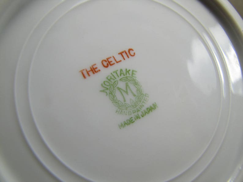 Noritake Hand Painted Saucer the Celtic Pattern Pink Etsy