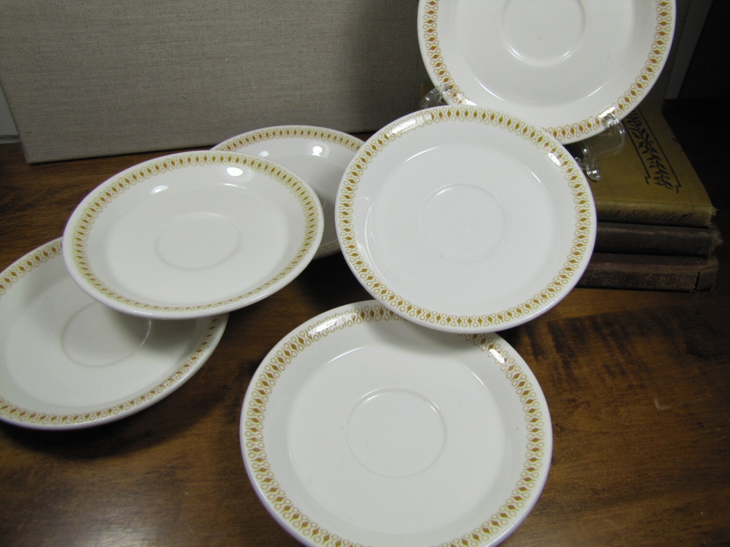 【中古】 Ｇｒｅａｔ　Ｃｈｉｎａ １/山口書店/スティーン・アンソニー Set of Six (6) - Shenango China - Deep Sided Saucers - Deep Yellow