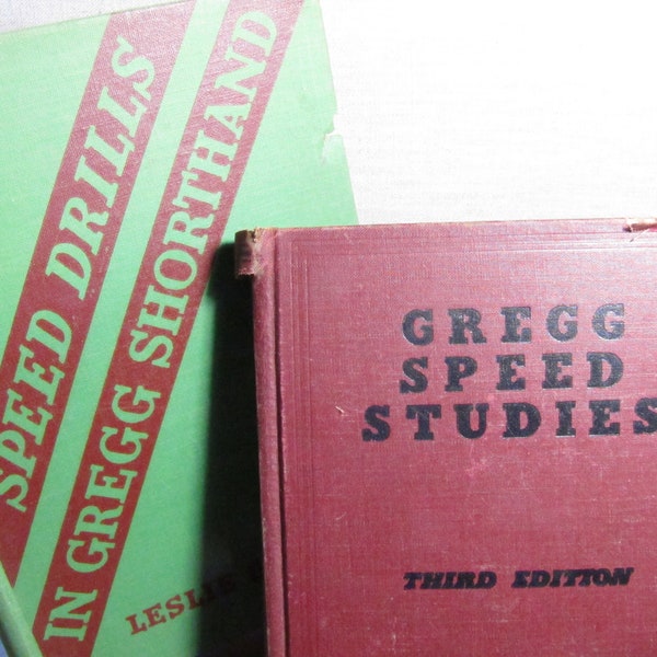 Two (2) Vintage Gregg Shorthand Books