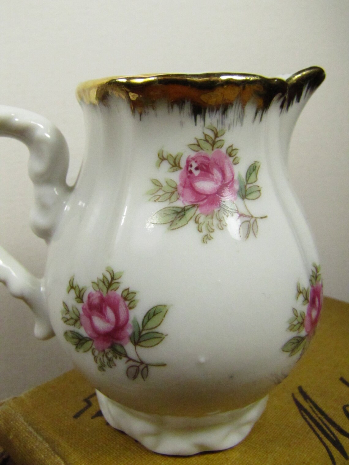 Vintage Small Tea Set Cup Sugar Dish and Creamer Rose Etsy
