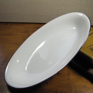 Vintage Noritake Relish Dish Platinum Trim image 2